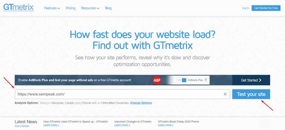 gtmetrix-url-girme