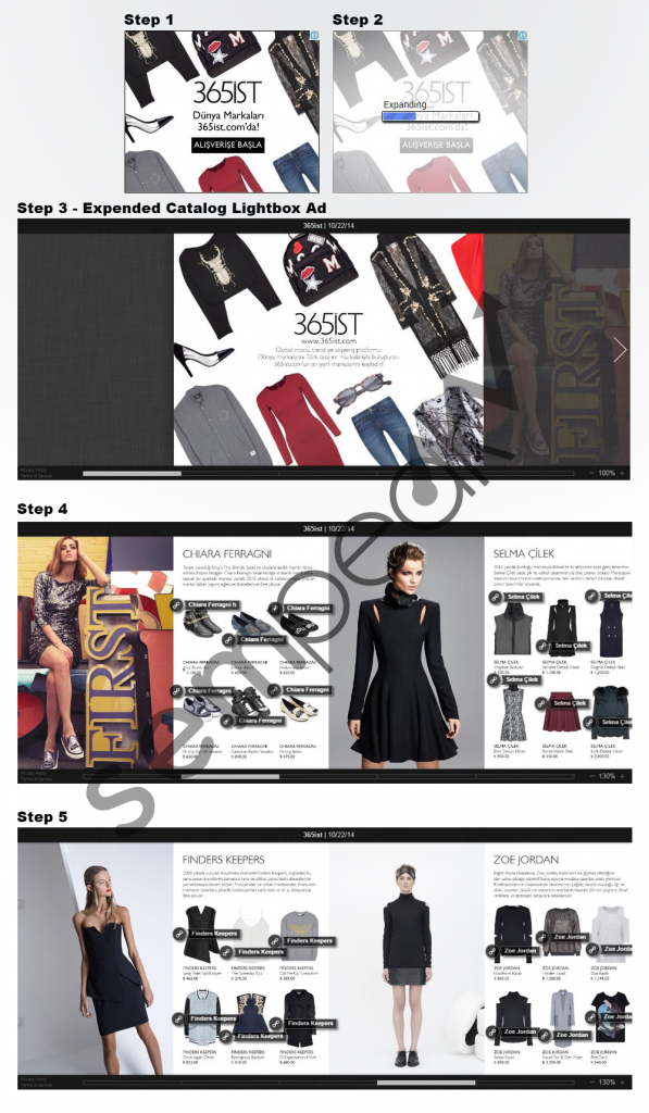 Catalog in a Lightbox