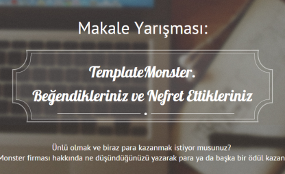 Template Monster Makale Yarışması